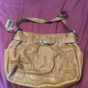 Tan Leather Shoulder Bag